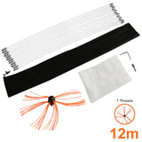 Deshollinador Cepillo Nylon Cepillo 12m Kit Flexibles 12 Varillas