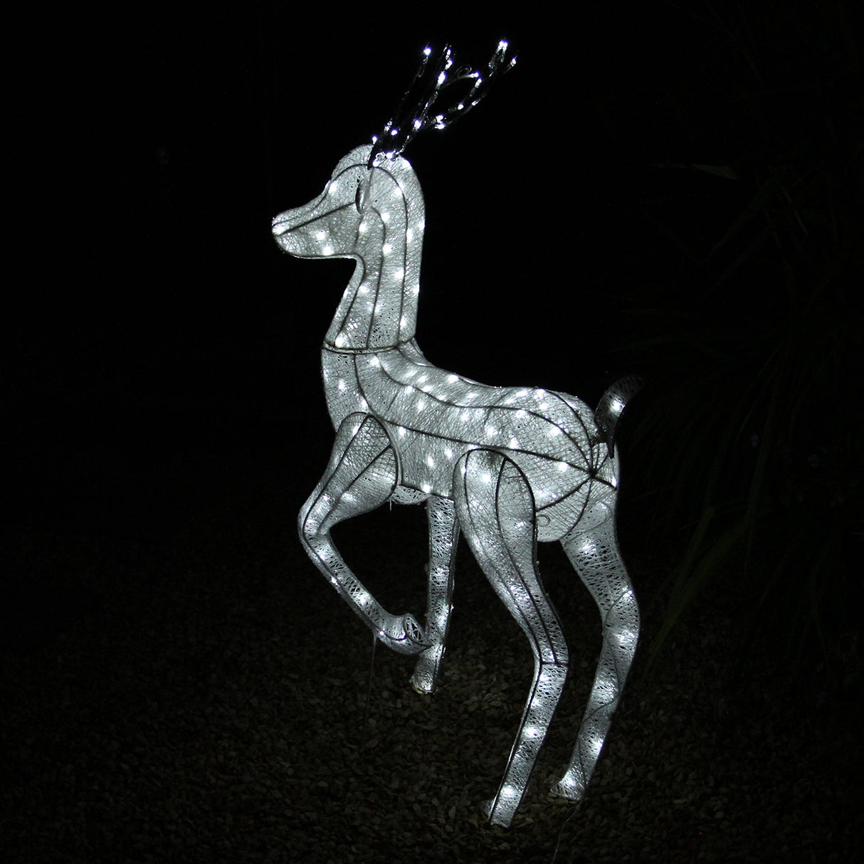 Reno LED Decoración Navideña de Ciervo Grande Iluminación Navideña 1,2m