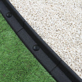 Bordes de Césped Flexibles Jardín Bordes de Césped Paquete de 10  x 1.2m