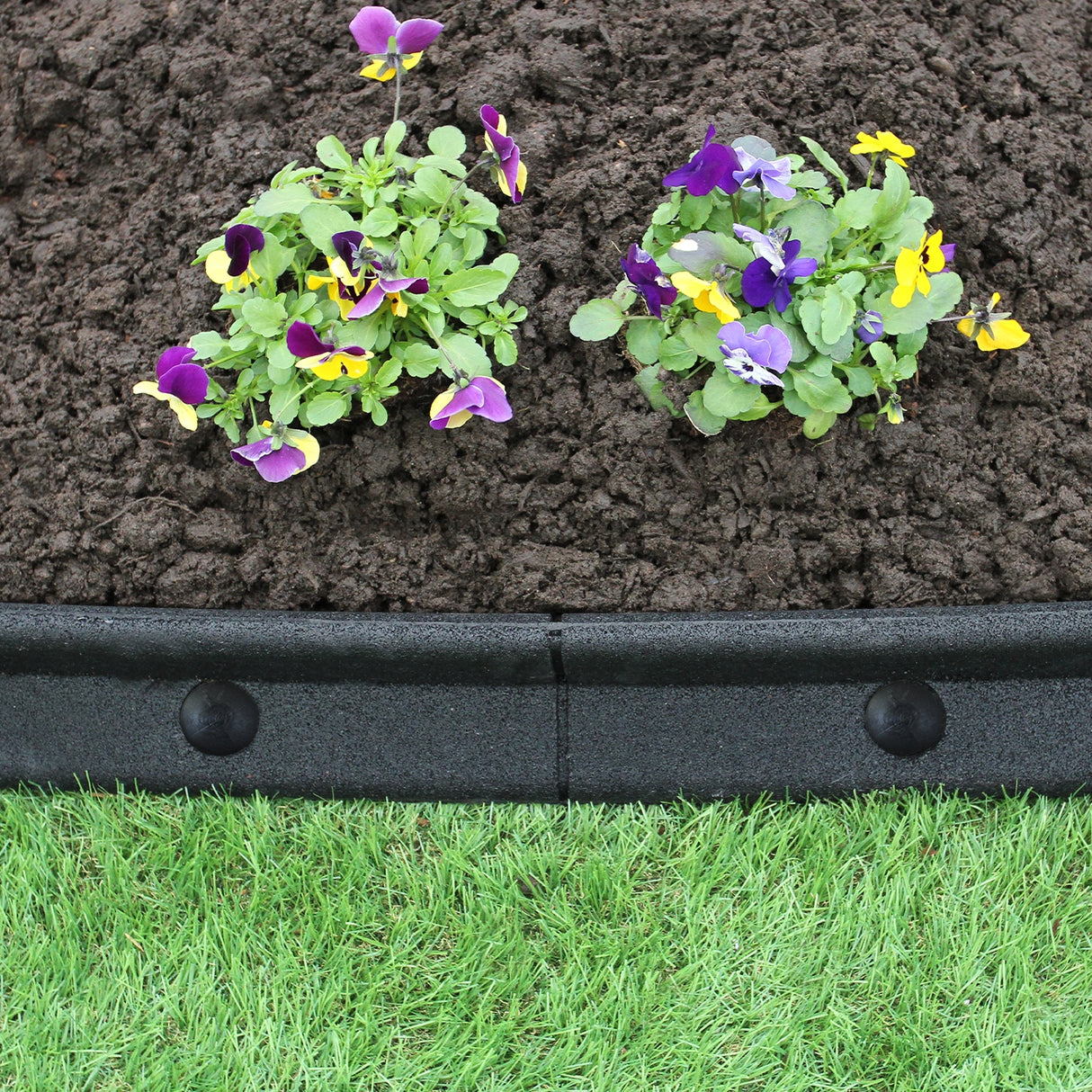 Bordes de Césped Flexibles Jardín Bordes de Césped Paquete de 10  x 1.2m