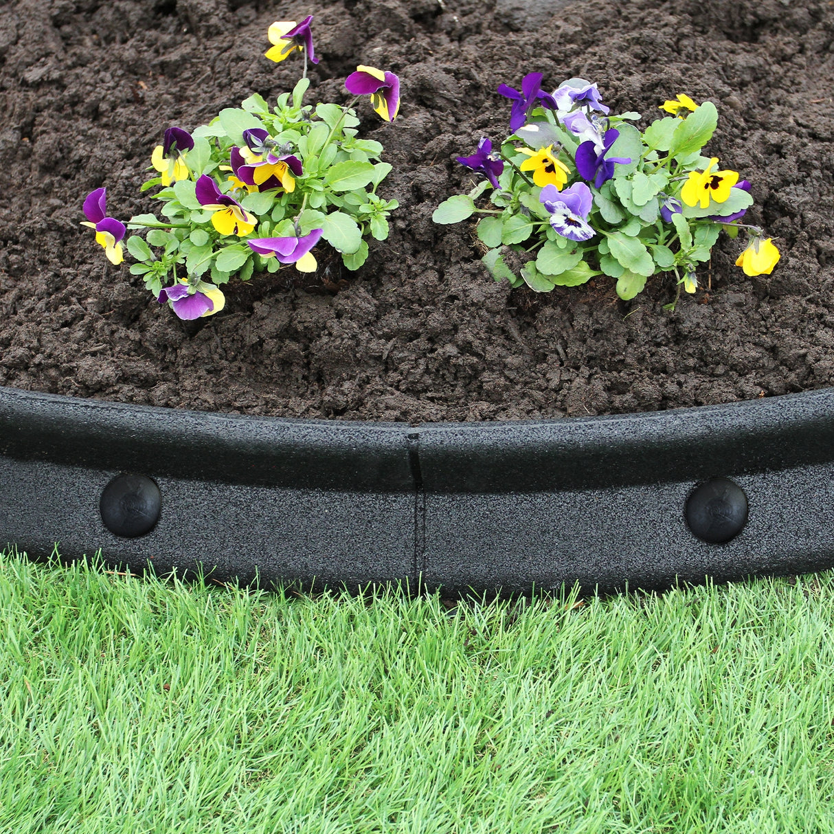 Bordes de Césped Flexibles Jardín Bordes de Césped Paquete de 10  x 1.2m