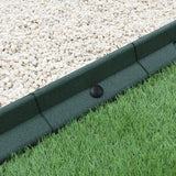 Bordes de Césped Verde Flexibles Jardín Bordes de Césped Paquete de 10 x 1.2m