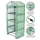 Invernadero 4 Niveles Cubierta PE Estantes Pequeños de Plástico Casa de Cultivo Jardín al Aire Libre | MonsterShop