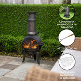 Chimenea de hierro fundido para jardín