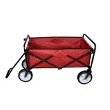 Carrito Plegable Todoterreno para Playa y Festivales Rojo