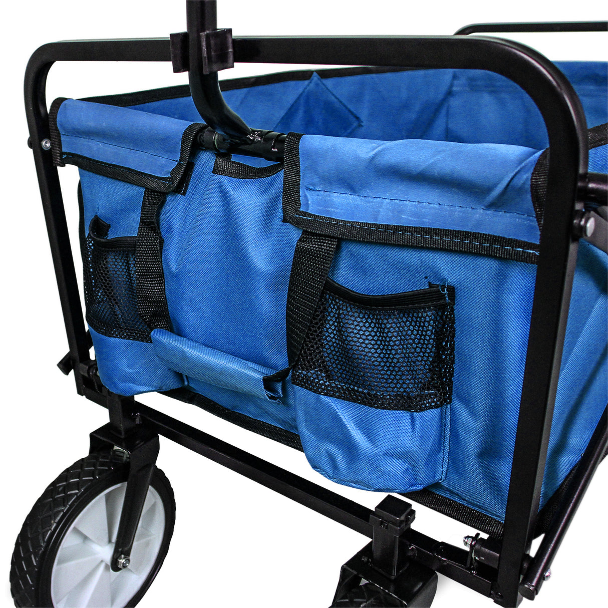 Carrito Plegable Todoterreno para Playa y Festivales Azul