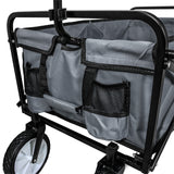 Carrito Plegable Todoterreno para Playa y Festivales Gris