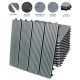 66 Baldosas de WPC 30x30cm - Gris