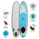 Tabla de Paddle Surf Hinchable Azul 307 x 72 x 11cm