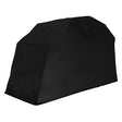 Garaje plegable para moto mediano en color negro, con diseño resistente y textura suave, ideal para proteger la moto de las inclemencias del tiempo