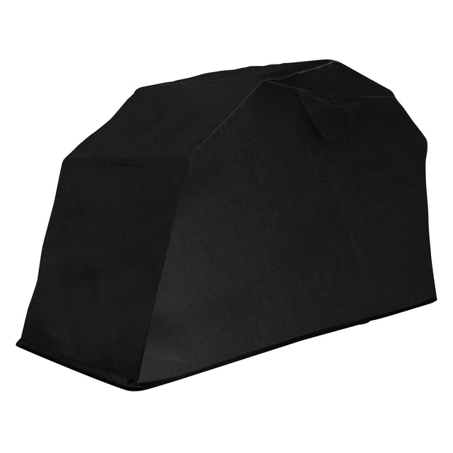 Garaje plegable para moto mediano en color negro, con diseño resistente y textura suave, ideal para proteger la moto de las inclemencias del tiempo