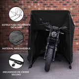 Garaje Plegable para Moto – Grande – Negro