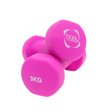 Set de Mancuernas de Neopreno de 12 kg con Soporte