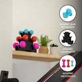 Set de Mancuernas de Neopreno de 12 kg con Soporte