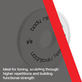 2x Discos para pesas de 0,5 kg