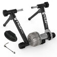 Rodillo de fluido Velo Pro en color negro, con base robusta, motor plateado y accesorios para entrenamiento en casa