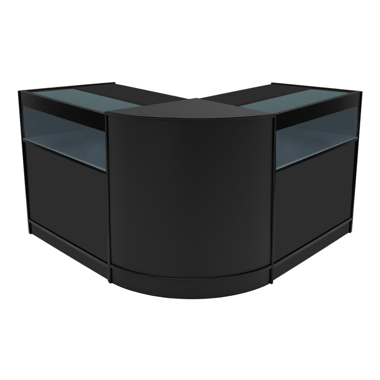 Set Mostradores Comerciales con Luz LED "IRIS"  CM60+ 2x B900 – Negro