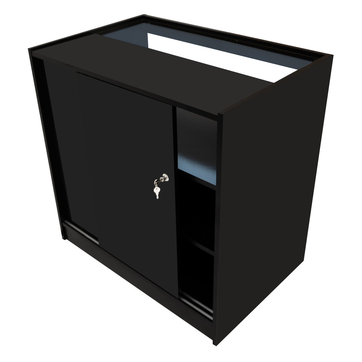 Set Mostradores Comerciales con Luz LED "IRIS"  CM60+ 2x B900 – Negro