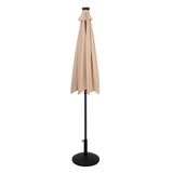 Parasol LED Inclinable 2,7 m con Base – Beige