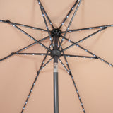 Parasol LED Inclinable 2,7 m con Base – Beige