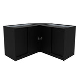 Set Mostradores Comerciales con Luz LED "SELENE"  CM60+ 2x C900 – Negro