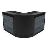 Set Mostradores Comerciales con Luz LED "HELIOS"  CM60+ 2x K900 – Negro