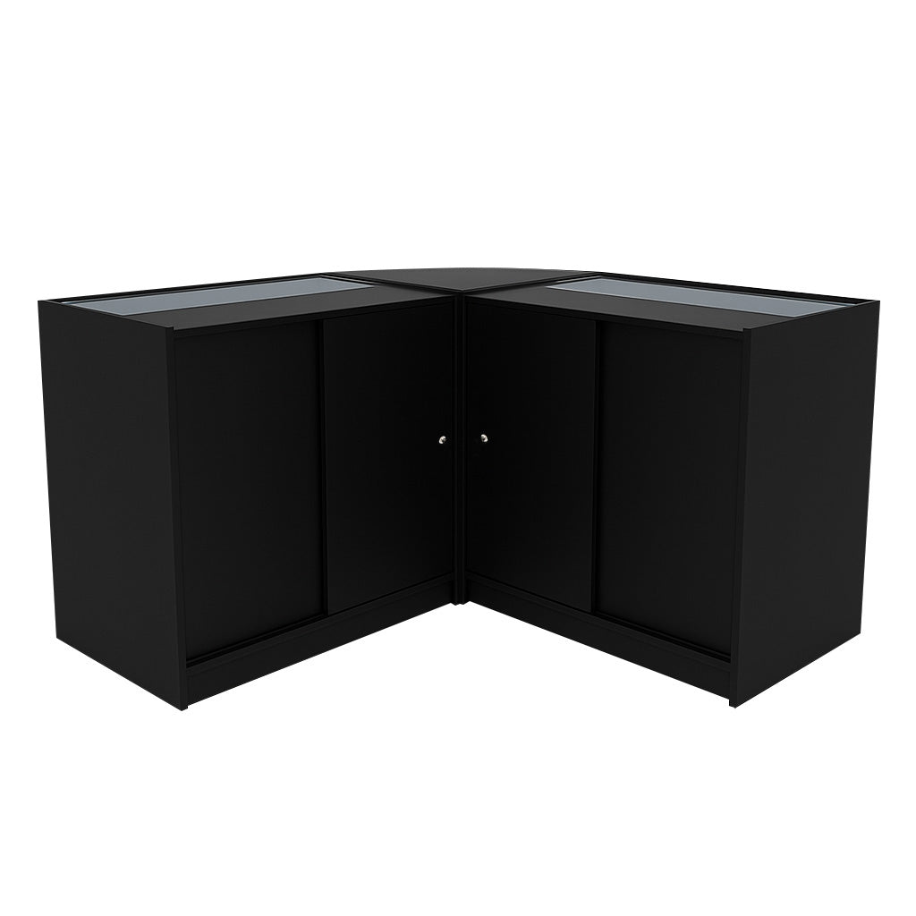 Set Mostradores Comerciales con Luz LED "THESEUS" LM60+ 2x B900 – Negro