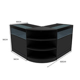 Set Mostradores Comerciales con Luz LED "THESEUS" LM60+ 2x B900 – Negro