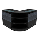 Set Mostradores Comerciales con Luz LED "ANDROMEDA" LM60+ 2x C900 – Negro