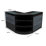 Set Mostradores Comerciales con Luz LED "CALLIOPE" LM60 + K900 + C900 – Negro
