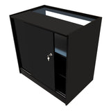 Set Mostradores Comerciales con Luz LED "LUNA" CM60 + 2xB900 + TB60 – Negro