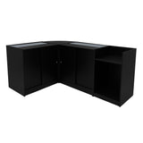 Set Mostradores Comerciales con Luz LED "PHOENIX" CM60 + 2xC900 + TB60 – Negro