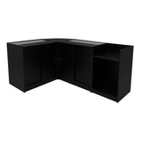 Set Mostradores Comerciales con Luz LED "SAGITTARIUS " LM60 + 2xB900 + TB60 – Negro