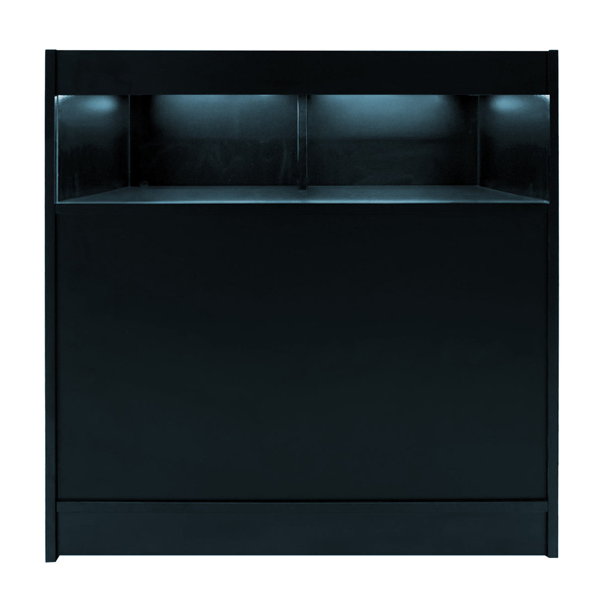 Set Mostradores Comerciales con Luz LED "SAGITTARIUS " LM60 + 2xB900 + TB60 – Negro