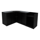 Set Mostradores Comerciales con Luz LED "HYPERION" LM60 + B900 + K900 + TB60 – Negro