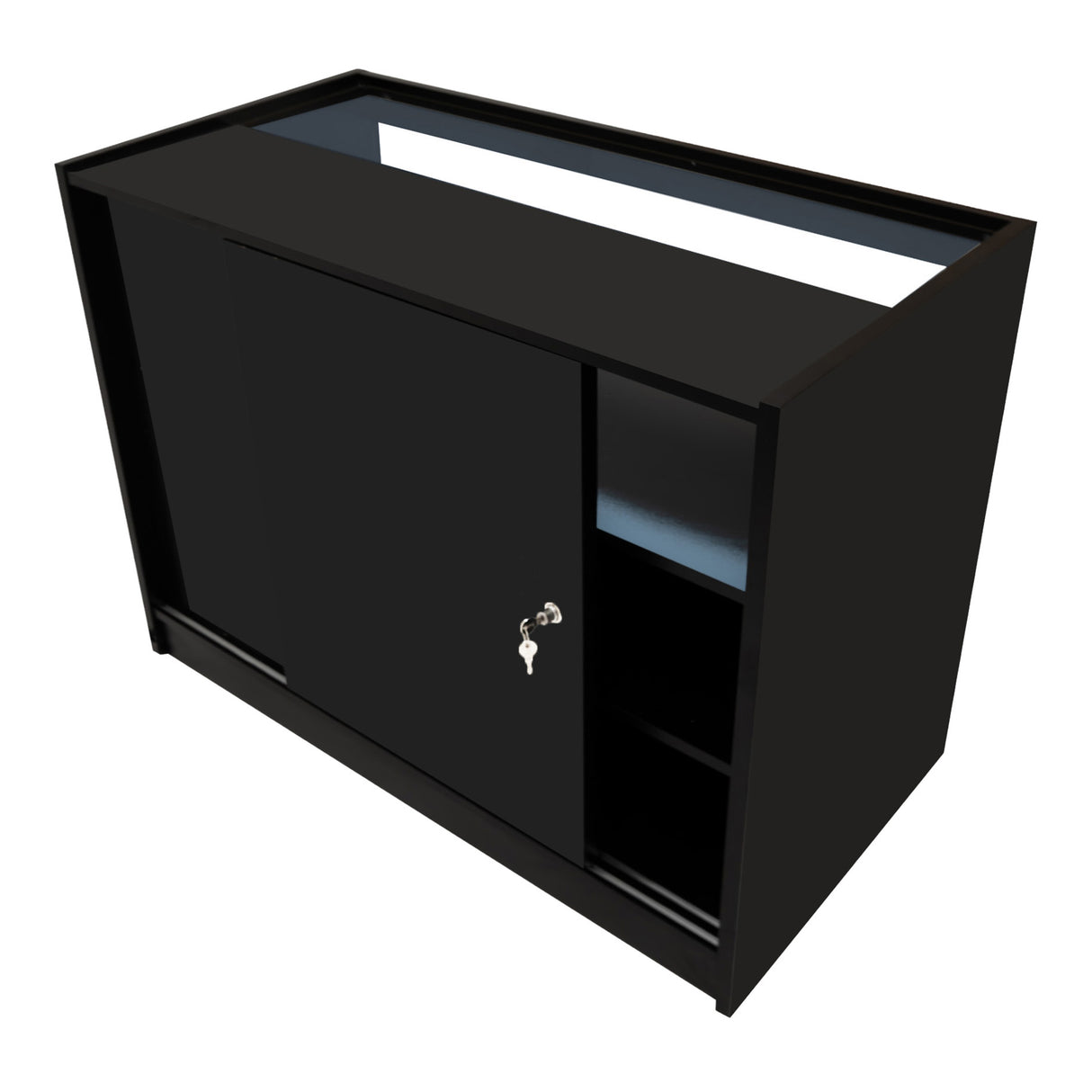 Set Mostradores Comerciales con Luz LED "IRIS"  CM60+ 2x B1200 – Negro