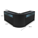 Set Mostradores Comerciales con Luz LED "IRIS"  CM60+ 2x B1200 – Negro