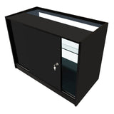 Set Mostradores Comerciales con Luz LED "HELIOS"  CM60+ 2x K1200 – Negro