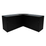 Set Mostradores Comerciales con Luz LED "HELIOS"  CM60+ 2x K1200 – Negro