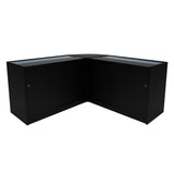 Set Mostradores Comerciales con Luz LED "ADONIS" CM60 + B1200 + C1200 – Negro
