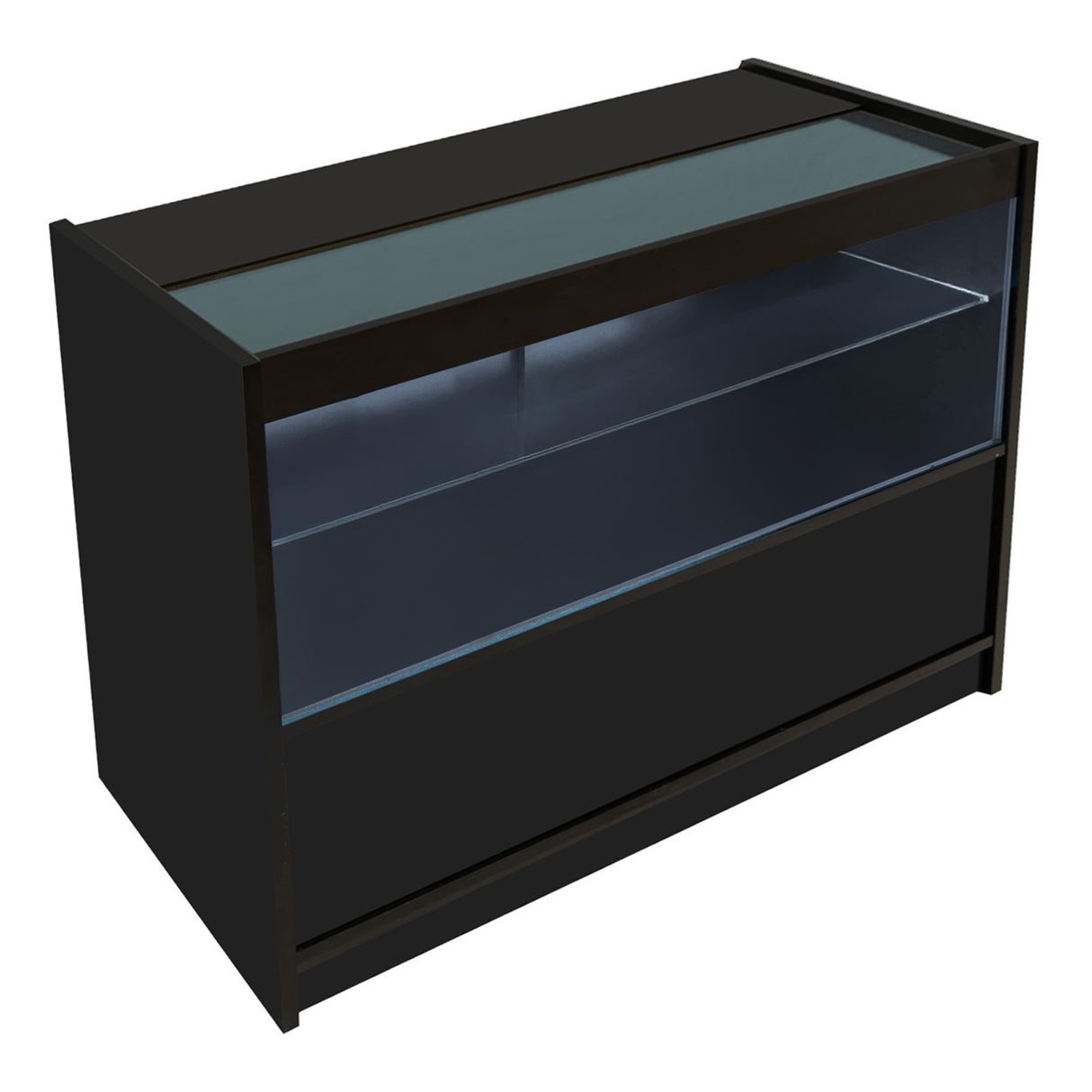 Set Mostradores Comerciales con Luz LED "ADONIS" CM60 + B1200 + C1200 – Negro