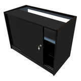 Set Mostradores Comerciales con Luz LED "TRITON" CM60 + K1200 + B1200 – Negro