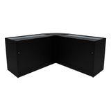 Set Mostradores Comerciales con Luz LED "HERA" CM60 + K1200 + C1200 – Negro