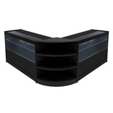 Set Mostradores Comerciales con Luz LED "ANDROMEDA" LM60+ 2x C1200 – Negro