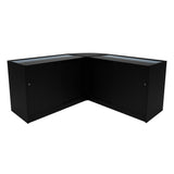 Set Mostradores Comerciales con Luz LED "ANDROMEDA" LM60+ 2x C1200 – Negro