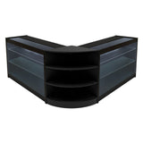 Set Mostradores Comerciales con Luz LED "APOLLO" LM60+ 2x K1200 – Negro