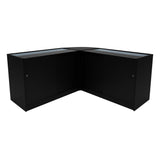 Set Mostradores Comerciales con Luz LED "APOLLO" LM60+ 2x K1200 – Negro