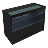 Set Mostradores Comerciales con Luz LED "HARMONIA" LM60 + B1200 + C1200 – Negro