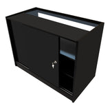 Set Mostradores Comerciales con Luz LED "DEMETER" LM60 + K1200 + B1200 – Negro