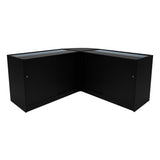 Set Mostradores Comerciales con Luz LED "CALLIOPE" LM60 + K1200 + C1200 – Negro